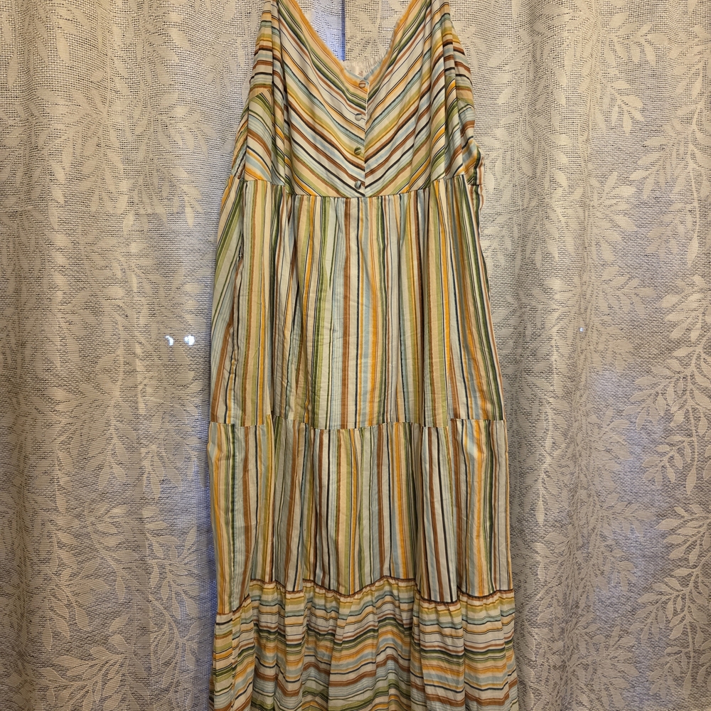 LC Lauren Conrad Colorful Striped Maxi Dress